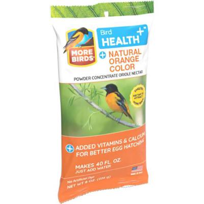 More Birds Natural Orange Powder Concentrate Oriole Nectar 8 oz.