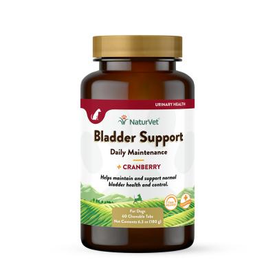 NaturVet Bladder Support Daily Maintenance Plus Cranberry Chewable Tabs 60 Count