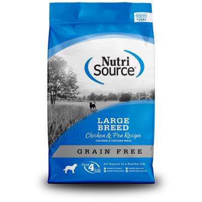 Nutri Source Grain-Free Large Breed Chicken & Pea Recipe 26 lb.