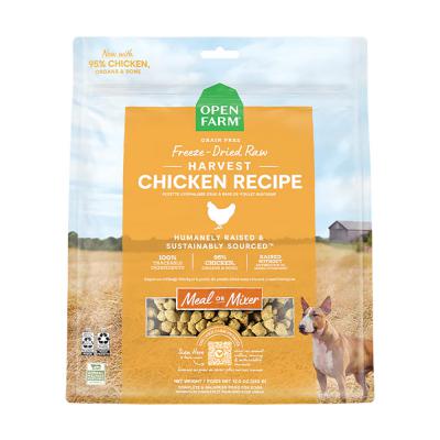 Open Farm Harvest Chicken Freeze Dried Raw Dog Food Morsels 13.5 oz.
