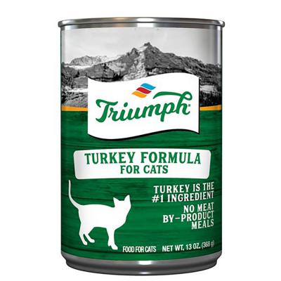 Triumph Turkey Formula Cat Food 13 oz. Case of 12