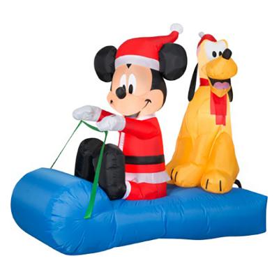 Airblown Inflatable Mickey and Pluto 5 Ft. Wide