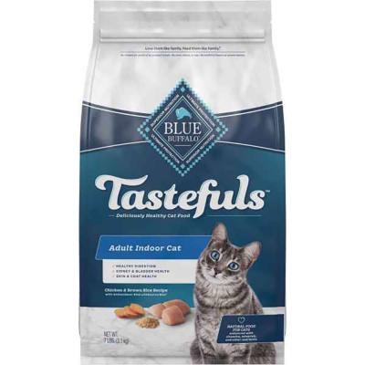 Blue Buffalo Tastefuls Adult Indoor Cat Chicken And Brown Rice Recipe 7 lb.