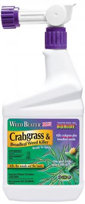 Bonide Weed Beater PLUS Crabgrass & Broadleaf Weed Killer Hose End Spray Ready To Spray 32 fl.oz.