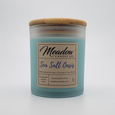 Meadow Candle Co. Sea Salt Oasis Soy Candle 12 oz.