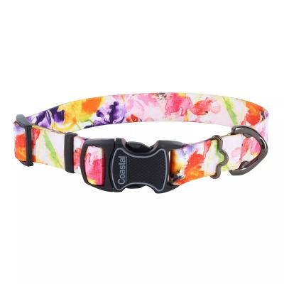 Coastal Inspire Adjustable Fashion Dog Collar Sherbet Blooms Extra Small 5/8 in. x 8-12 in.