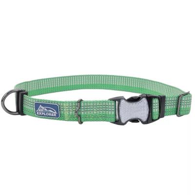 Coastal K9 Explorer Brights Reflective Adjustable Dog Collar Meadow Extra Small 5/8 in. x 8-12 in.