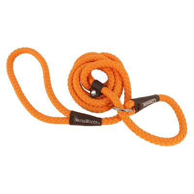 Coastal Water & Woods Braided Rope Dog Slip Leash Safety Orange 1/2 in. x 6 ft.