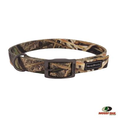 Coastal Water & Woods Double-Ply Patterned Hound Dog Collar Shadow Grass Blades Medium - 1 in. x 18 in.