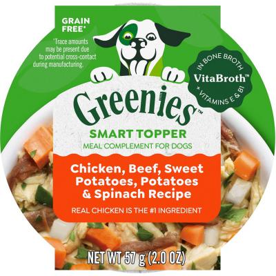Greenies Smart Topper Chicken, Beef,  Sweet Potatoes And Spinach Recipe 2 oz.