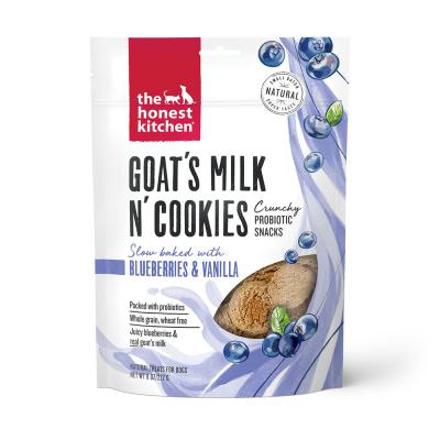 Honest Kitchen Goat's Milk N' Cookies Blueberries & Vanilla Dog Treats 8 oz.