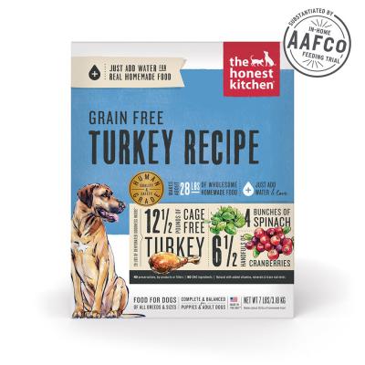 Honest Kitchen Turkey Recipe Grain Free Dehydrated Dog Food 4 lb.